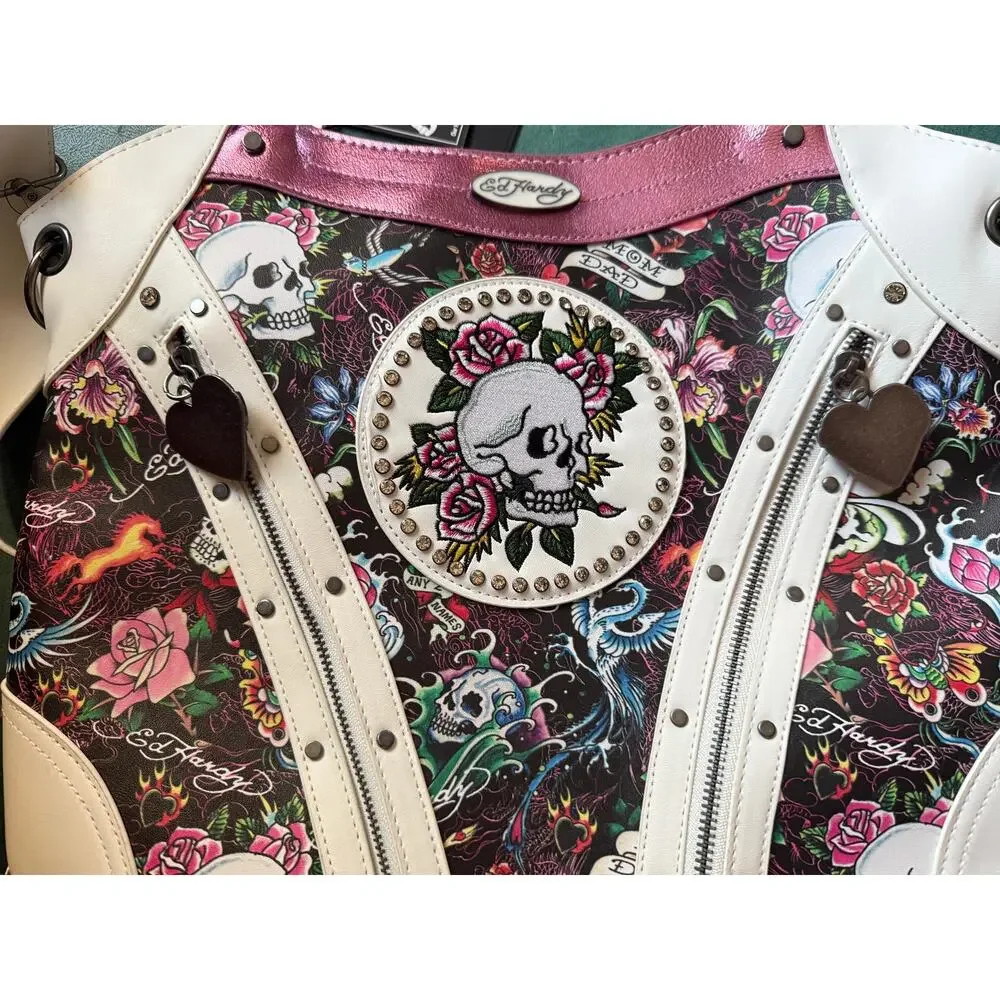 BRAND NEW NWT ED HARDY TATTOO HOBO BAG